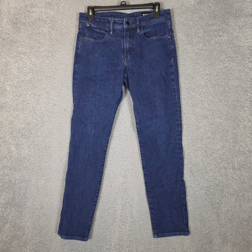 Bonobos Jeans Mens 30x30 Blue Stretch Dark Wash Denim Casual Office - Picture 2 of 9